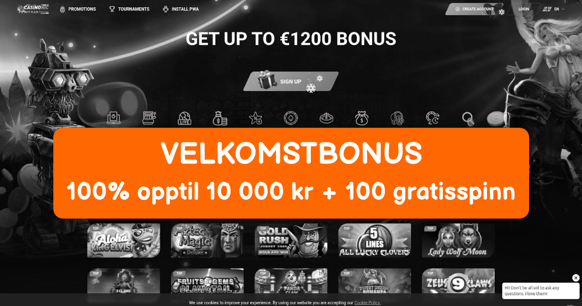 Casinonic i Norge - Rask Utbetaling Casino